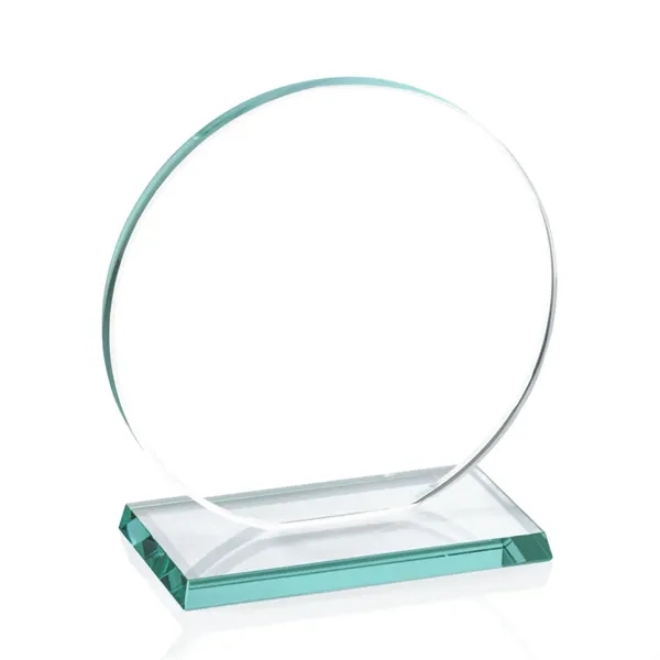 The Elgin in 0.375" jade glass, is a flat-bottomed circle on... from ASI 84592 St Regis Group / Prestige Glass