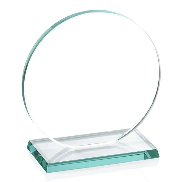 The Elgin in 0.375" jade glass, is a flat-bottomed circle on... from ASI 84592 St Regis Group / Prestige Glass
