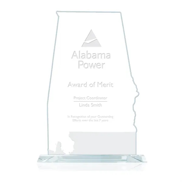 The States of America, each faithfully reproduced in aquashaped jade glass... from ASI 84592 St Regis Group / Prestige Glass