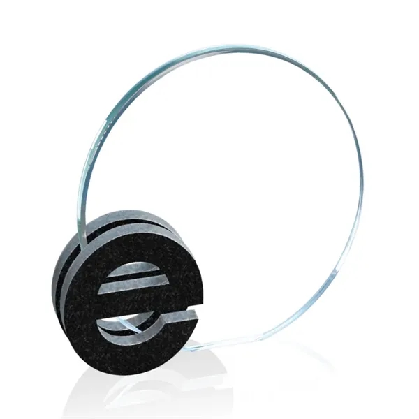 Custom 5" starfire/granite award.... from ASI 84592 St Regis Group / St Regis Crystal