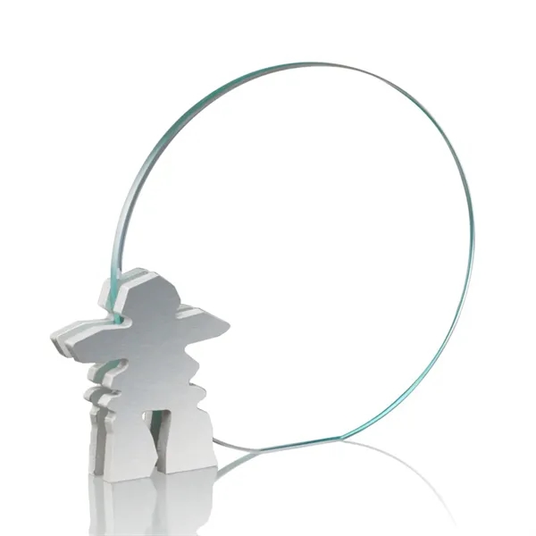 Inukshuk Starfire/Aluminum Award, 5".... from ASI 84592 St Regis Group / Prestige Glass