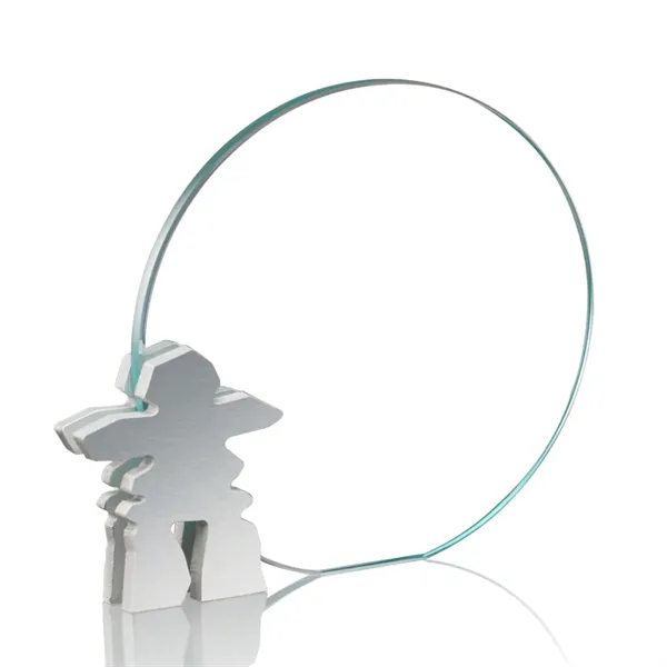 Inukshuk Starfire/Aluminum Award, 5".... from ASI 84592 St Regis Group / Prestige Glass