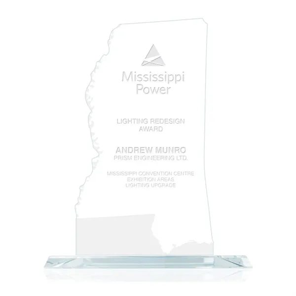 The States of America, each faithfully reproduced in aquashaped jade glass... from ASI 84592 St Regis Group / Prestige Glass