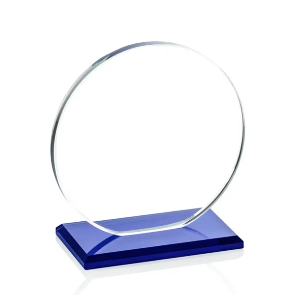 The Elgin Award in 0.375" Starfire glass, is a flat-bottomed circle... from ASI 84592 St Regis Group / Prestige Glass