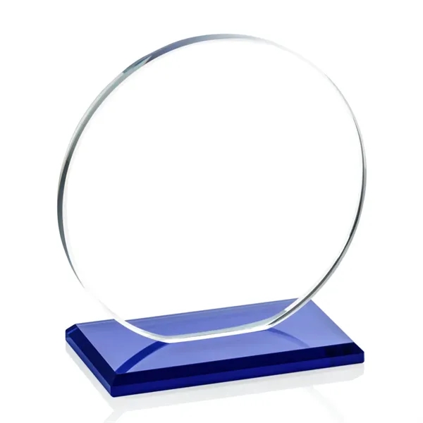 The Elgin Award in 0.375" Starfire glass, is a flat-bottomed circle... from ASI 84592 St Regis Group / Prestige Glass