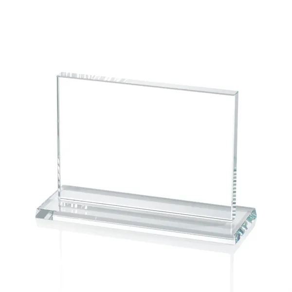 The Algoma in 5/8" thick starfire crystal is a flat-edged rectangle... from ASI 84592 St Regis Group / Prestige Glass