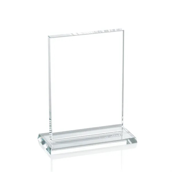 The Algoma in 5/8" thick starfire crystal is a flat-edged rectangle... from ASI 84592 St Regis Group / Prestige Glass