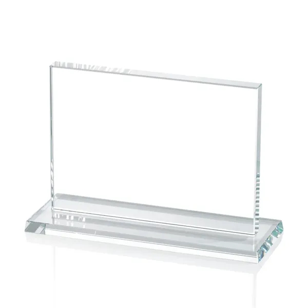 The Algoma in 5/8" thick starfire crystal is a flat-edged rectangle... from ASI 84592 St Regis Group / Prestige Glass