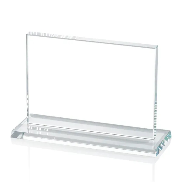 The Algoma in 5/8" thick starfire crystal is a flat-edged rectangle... from ASI 84592 St Regis Group / Prestige Glass