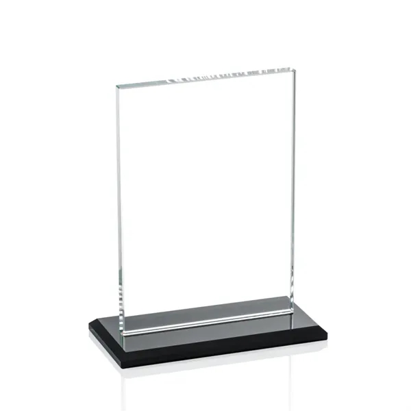 The Algoma in 3/8" starfire glass is a flat-edged rectangle on... from ASI 84592 St Regis Group / Prestige Glass