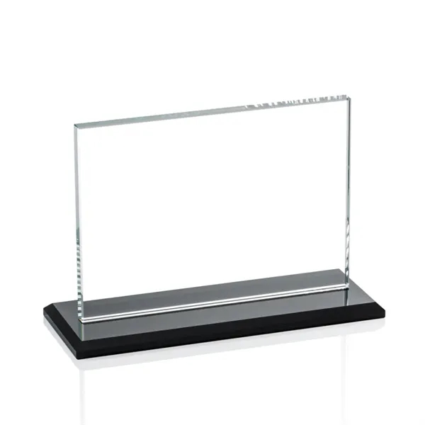 The Algoma in 3/8" starfire glass is a flat-edged rectangle on... from ASI 84592 St Regis Group / Prestige Glass