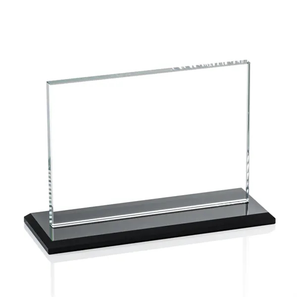 The Algoma in 3/8" starfire glass is a flat-edged rectangle on... from ASI 84592 St Regis Group / Prestige Glass