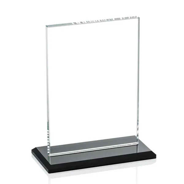 The Algoma in 3/8" starfire glass is a flat-edged rectangle on... from ASI 84592 St Regis Group / Prestige Glass