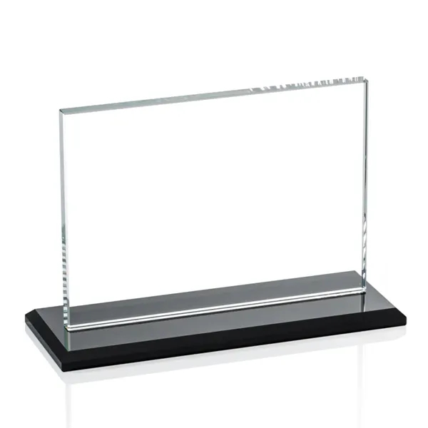 The Algoma in 3/8" starfire glass is a flat-edged rectangle on... from ASI 84592 St Regis Group / Prestige Glass