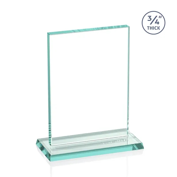 The Algoma in 3/4" jade glass is a flat-edged rectangle on... from ASI 84592 St Regis Group / Prestige Glass