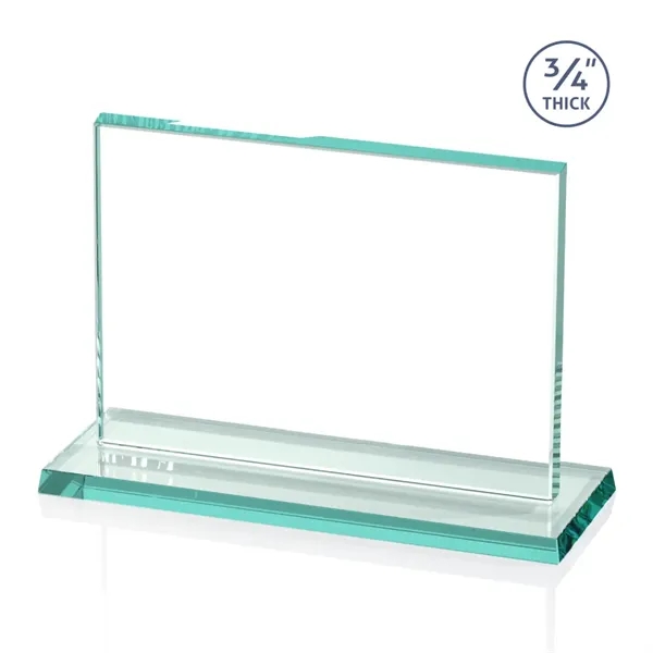 The Algoma in 3/4" jade glass is a flat-edged rectangle on... from ASI 84592 St Regis Group / Prestige Glass