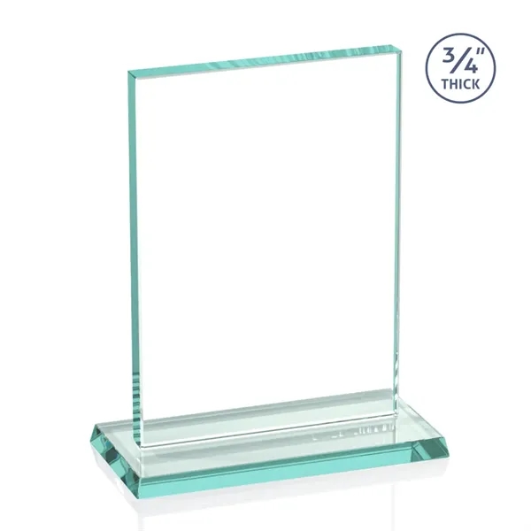 The Algoma in 3/4" jade glass is a flat-edged rectangle on... from ASI 84592 St Regis Group / Prestige Glass