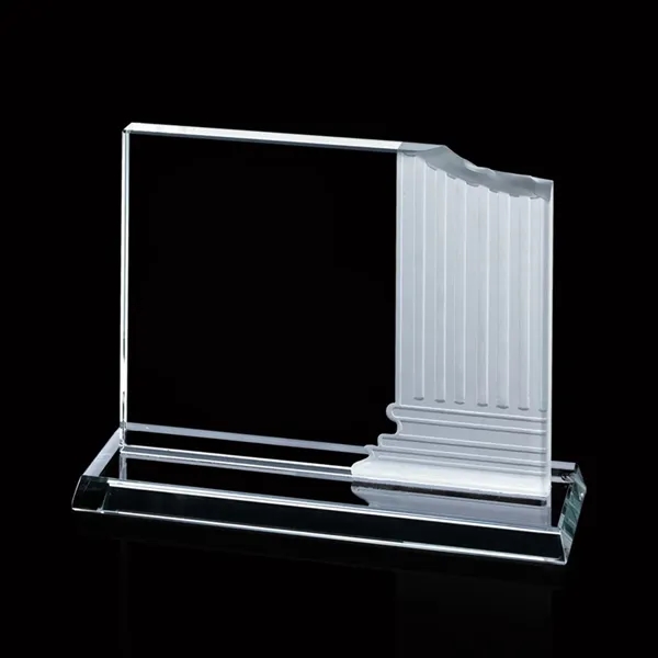 Carved pillar starfire award.... from ASI 84592 St Regis Group / Prestige Glass