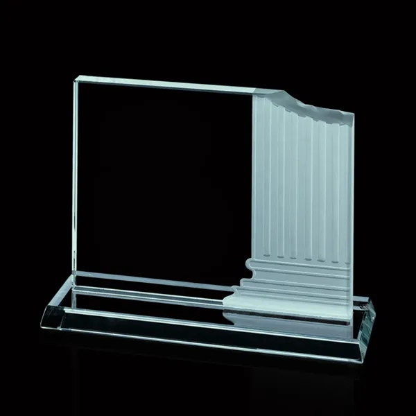 Carved pillar starfire award.... from ASI 84592 St Regis Group / Prestige Glass