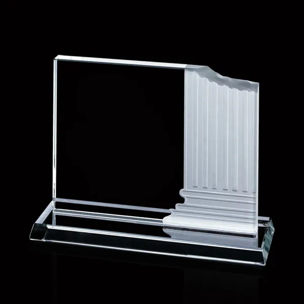 Carved pillar starfire award.... from ASI 84592 St Regis Group / Prestige Glass