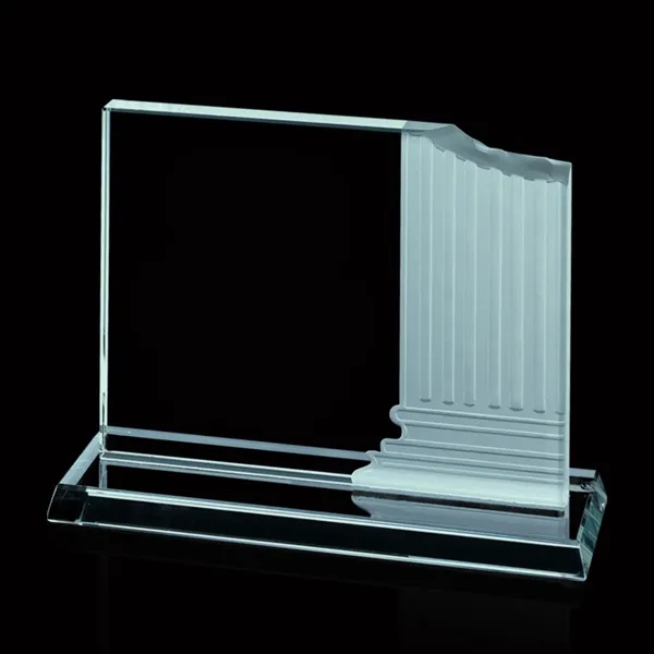 Carved pillar starfire award.... from ASI 84592 St Regis Group / Prestige Glass