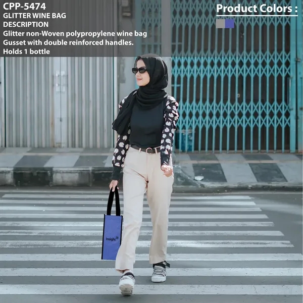 Glitter Wine Bag... from ASI 30208 A P Specialties / AP Specialties