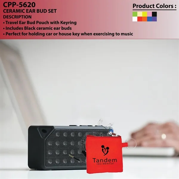 CERAMIC EAR BUD SET... from ASI 30208 A P Specialties / AP Specialties