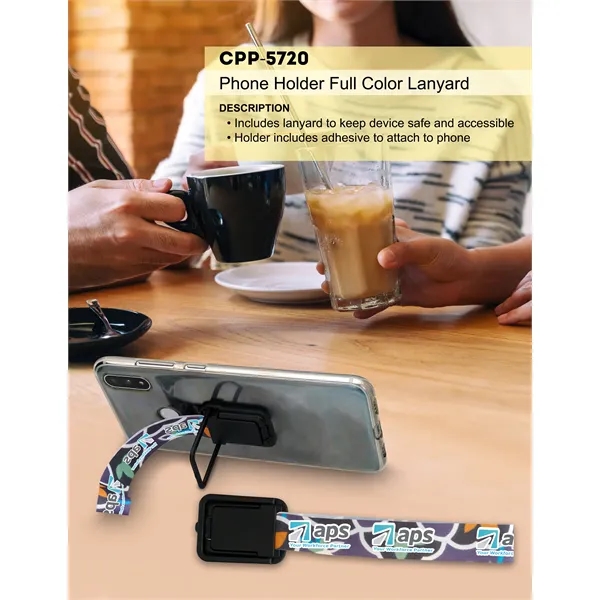 Phone Holder Full Color Lanyard... from ASI 30208 A P Specialties / AP Specialties