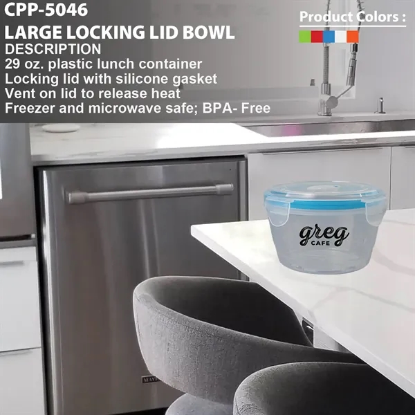 LARGE LOCKING LID BOWL... from ASI 30208 A P Specialties / AP Specialties