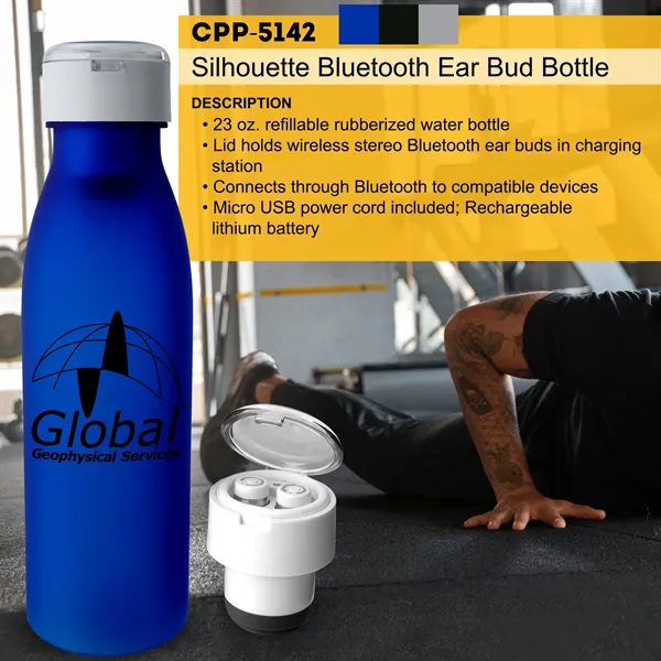 SILHOUETTE BLUETOOTH EAR BUD BOTTLE... from ASI 30208 A P Specialties / AP Specialties