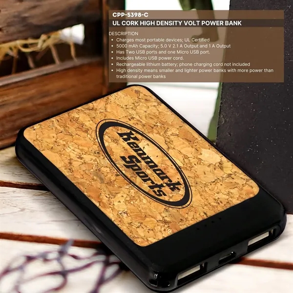 UL CORK HIGH DENSITY VOLT POWER BANK... from ASI 30208 A P Specialties / AP Specialties