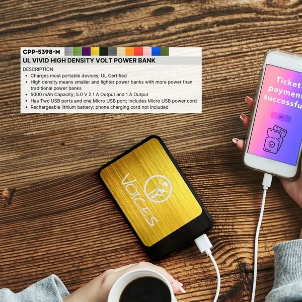 UL VIVID HIGH DENSITY VOLT POWER BANK... from ASI 30208 A P Specialties / AP Specialties