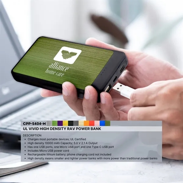 UL VIVID HIGH DENSITY RAV POWER BANK... from ASI 30208 A P Specialties / AP Specialties