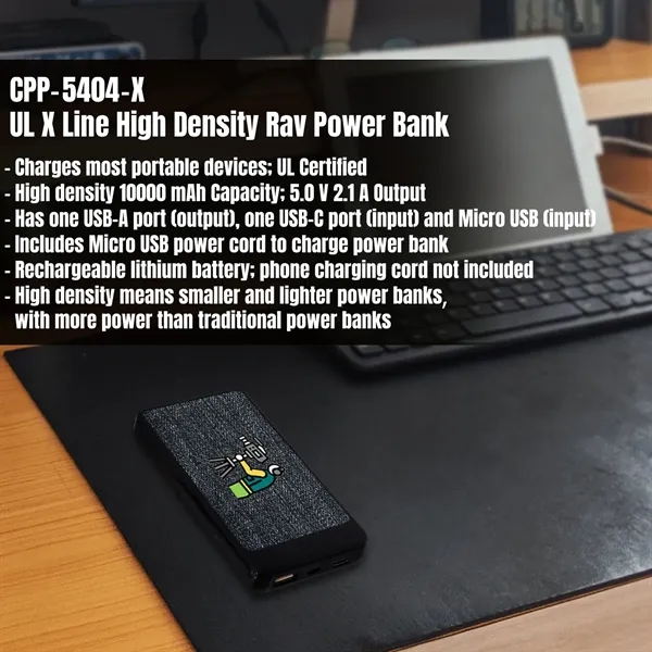 UL X LINE HIGH DENSITY RAV POWER BANK... from ASI 30208 A P Specialties / AP Specialties