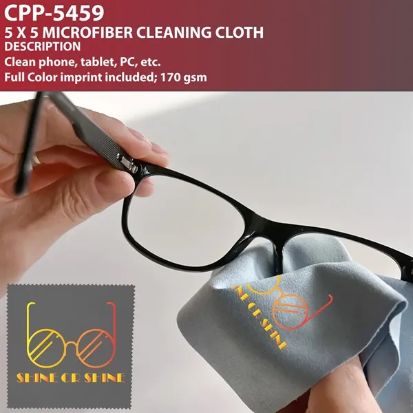 5 X 5 MIRCOFIBER CLEANING CLOTH... from ASI 30208 A P Specialties / AP Specialties