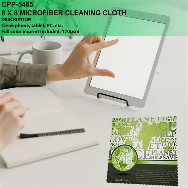 8 X 8 MIRCOFIBER CLEANING CLOTH... from ASI 30208 A P Specialties / AP Specialties