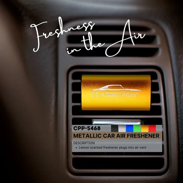 METALLIC CAR AIR FRESHENER... from ASI 30208 A P Specialties / AP Specialties