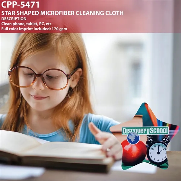 STAR SHAPED MICROFIBER CLEANING CLOTH... from ASI 30208 A P Specialties / AP Specialties