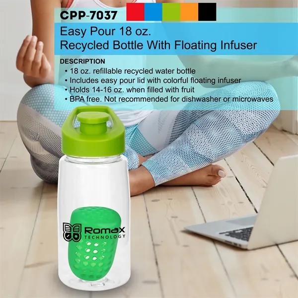 Easy Pour 18 oz. Recycled Bottle with Floating Infuser... from ASI 30208 A P Specialties / AP Specialties