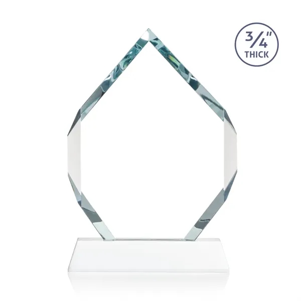 Starfire diamond shape award on a tall tapered Optical Base.... from ASI 84592 St Regis Group / St Regis