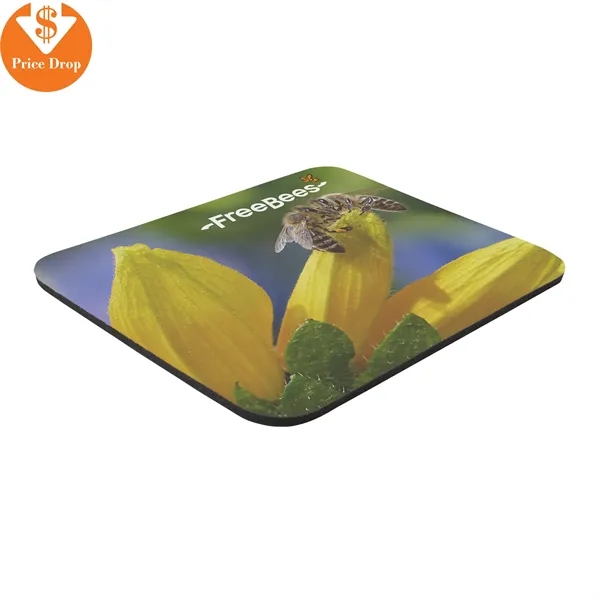 8" x 9 1/2" natural sponge rubber and polyester mouse pad... from ASI 57653 Gold Bond