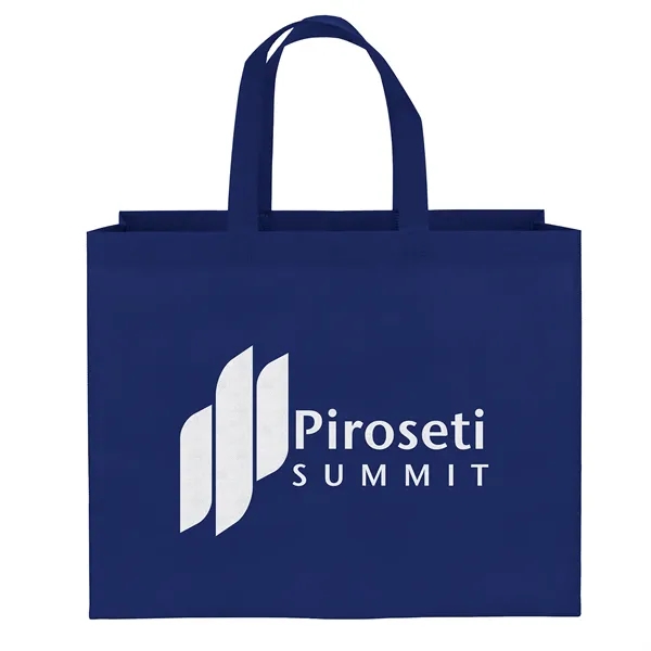 Economical non-woven Value budget tote, Heat sealed handles... from ASI 37940 Bag Makers Inc