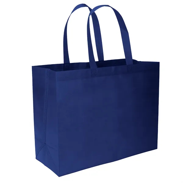 Economical non-woven Value budget tote, Heat sealed handles... from ASI 37940 Bag Makers Inc