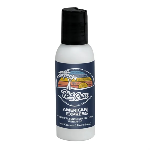Sunscreen lotion SPF30 in Round Bottle- Made in USA... from ASI 44900 NC Custom (CI/Lanco) / Lanco