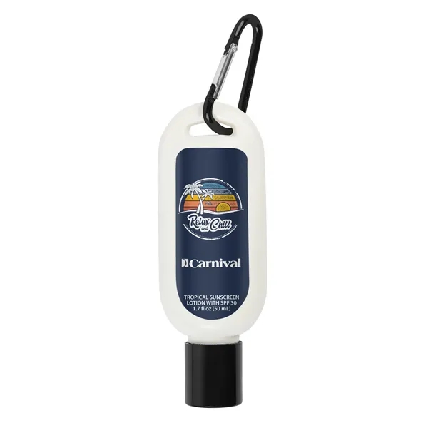 50 ml Sunscreen with Carabiner SPF30 (USA MADE)... from ASI 44900 NC Custom (CI/Lanco) / Lanco