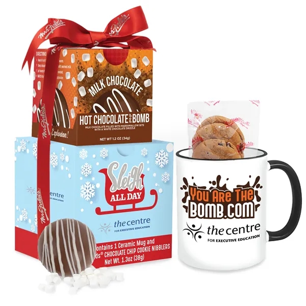 Mrs. Fields Mug & Cookies With Hot Chocolate Bomb Gift Set... from ASI 44900 NC Custom (CI/Lanco) / Chocolate Inn