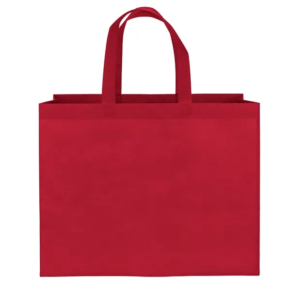 Economical non-woven Value budget tote, Heat sealed handles... from ASI 37940 Bag Makers Inc