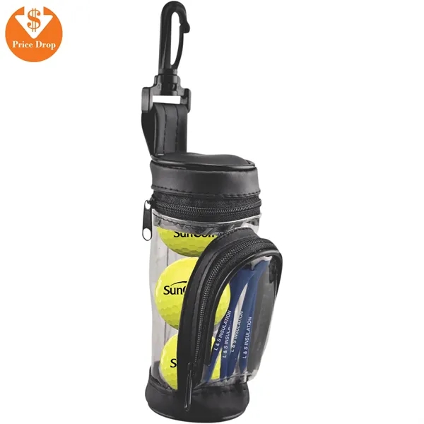 Mini golf bag with 3 golf balls, clip, and 6 golf... from ASI 57653 Gold Bond