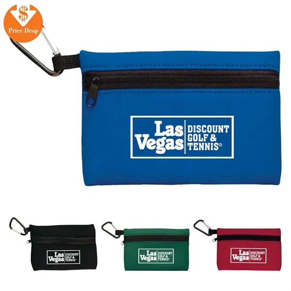 3 15/16" x 5 3/4" ditty bag with a zippered closure... from ASI 57653 Gold Bond