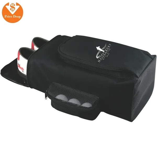 5 1/4" x 7 3/8" x 12 1/2" shoe bag with... from ASI 57653 Gold Bond